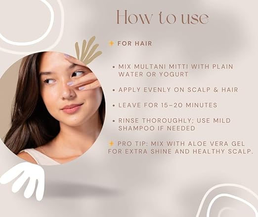 All Love Premium Multani Mitti Clay Powder, Triple Filtered Natural Face Hair Body Mask, Mineral-Rich Beauty Treatment -Pack of 125gm X 2 (250 gm)