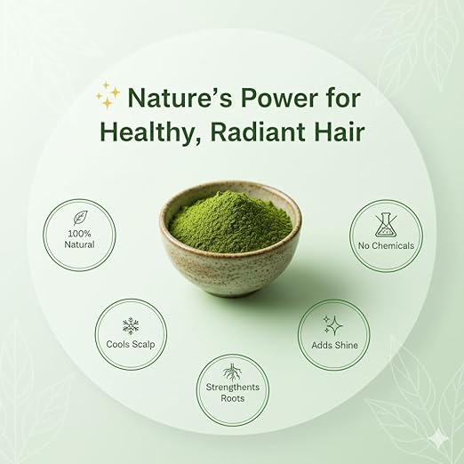 All Love Green Henna Powder for Natural Hair Colour, Conditioning, Root Strengthening, Hand Art, Organic Henna Powder