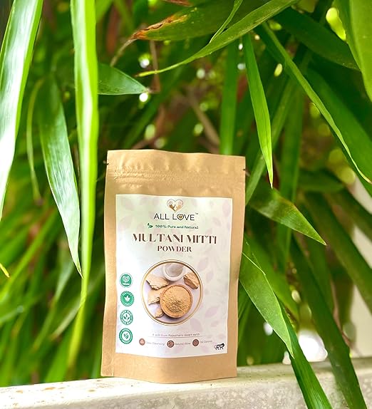 All Love Premium Multani Mitti Clay Powder, Triple Filtered Natural Face Hair Body Mask, Mineral-Rich Beauty Treatment -Pack of 125gm X 2 (250 gm)